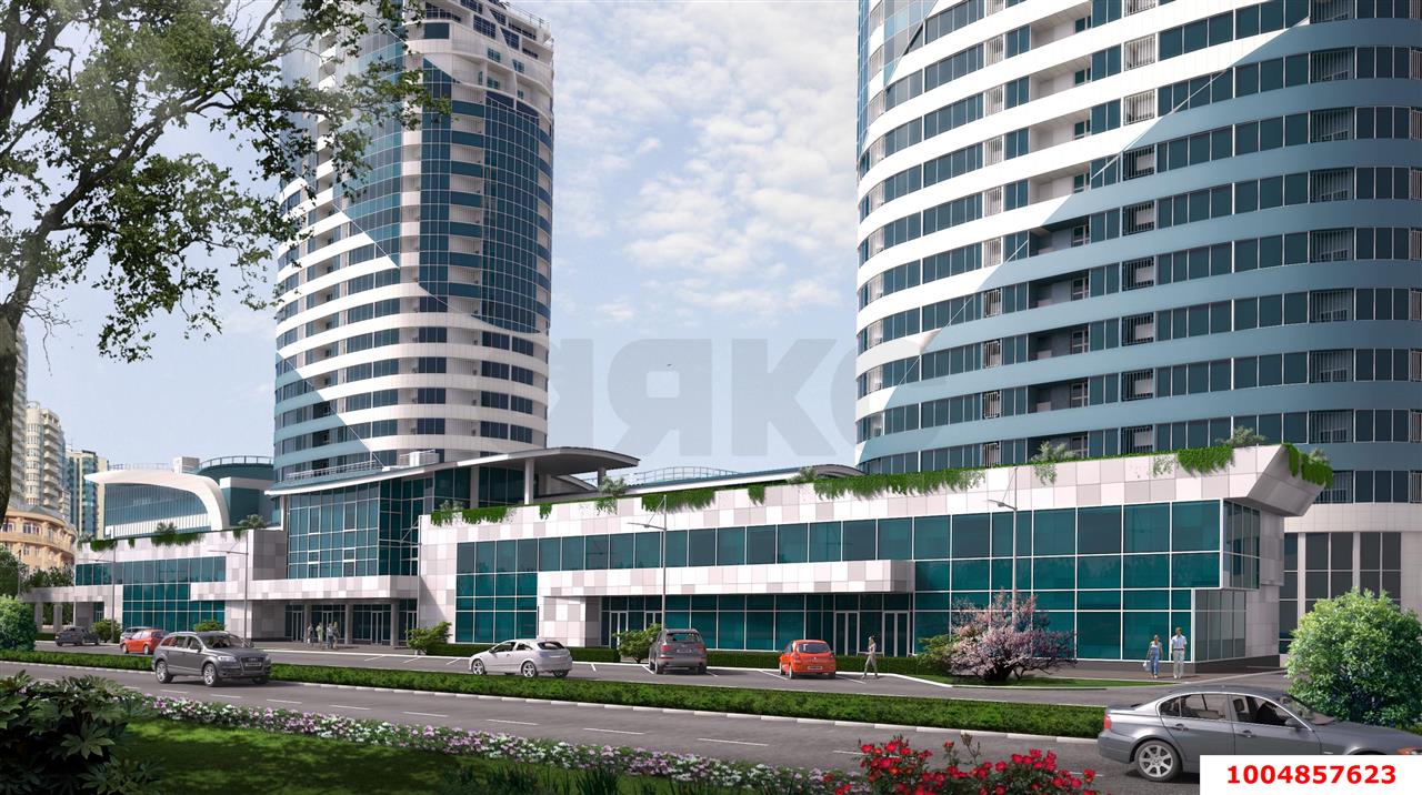 Фото №1: Офисное помещение 80 м² - Краснодар, Центральный, ул. Кубанская набережная, 33