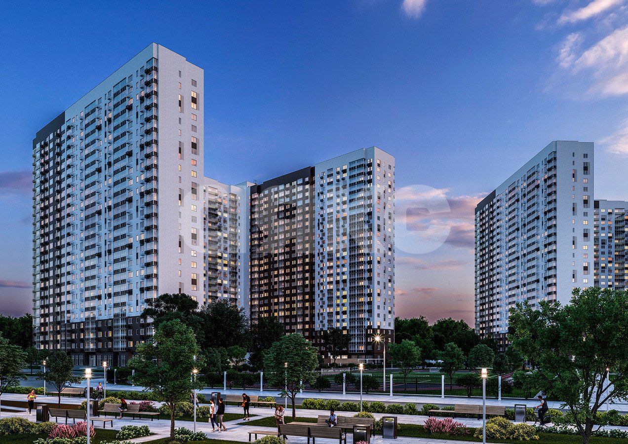 Фото №4: 1-комнатная квартира 40 м² - Люберцы, ЖК 1-й Лермонтовский, ул. Рождественская, 12