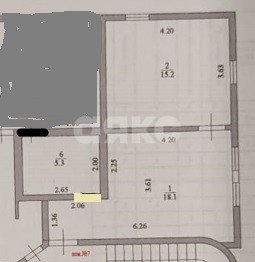 Фото №7: 1-комнатная квартира 33 м² - Сочи, Новый Сочи, ул. Цюрупы, 74