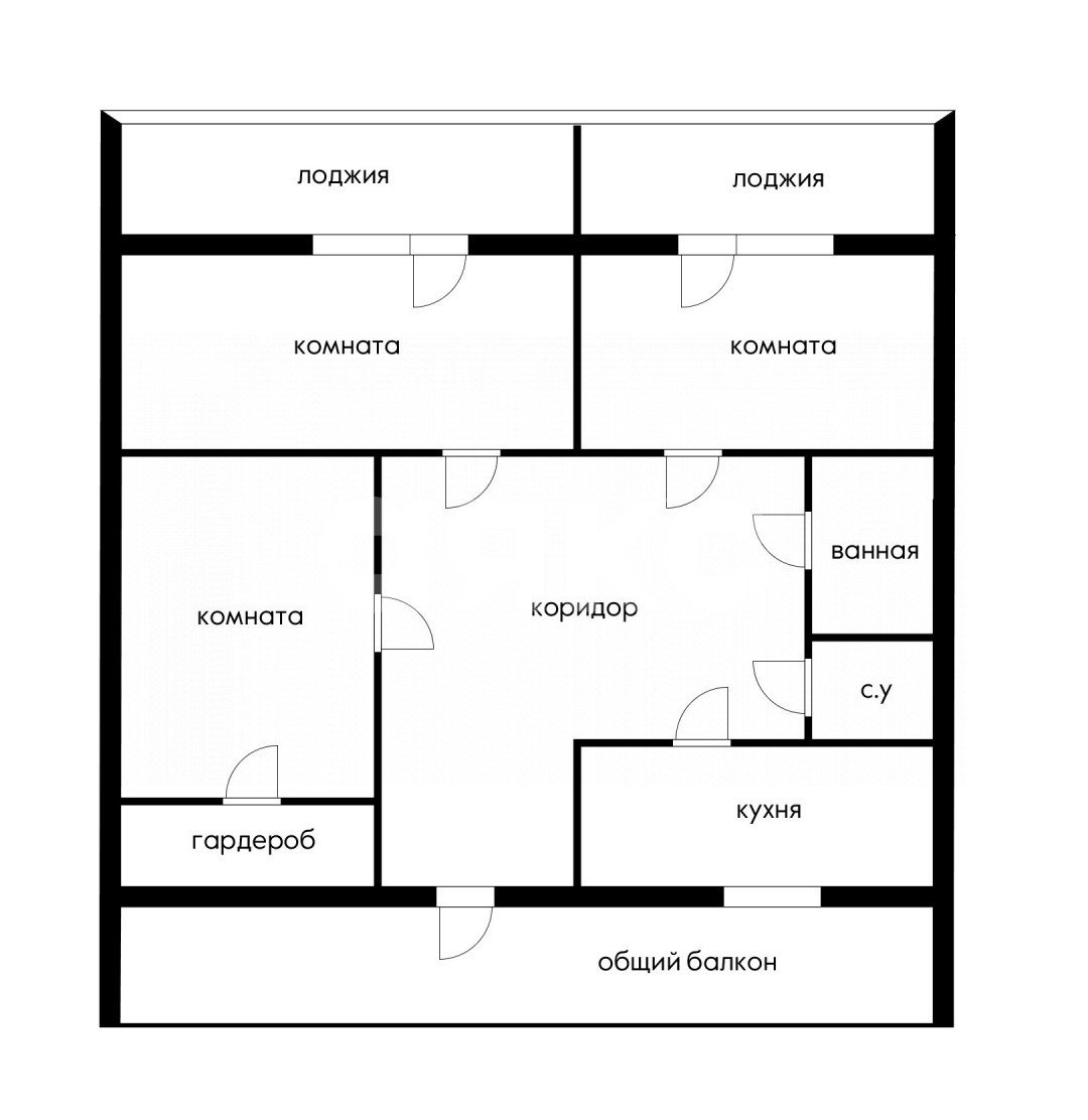 Фото №18: 3-комнатная квартира 65 м² - Сочи, Донская, ул. Пасечная, 61/2