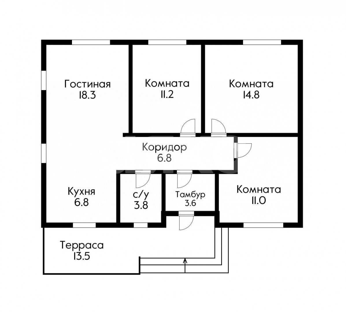 Фото №12: Дом 90 м² + 3.3 сот. - Семигорский, ул. Родниковая, 2