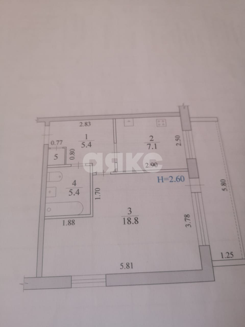 Фото №21: 1-комнатная квартира 36 м² - Волгоград, 125-й, ул. Землячки, 54