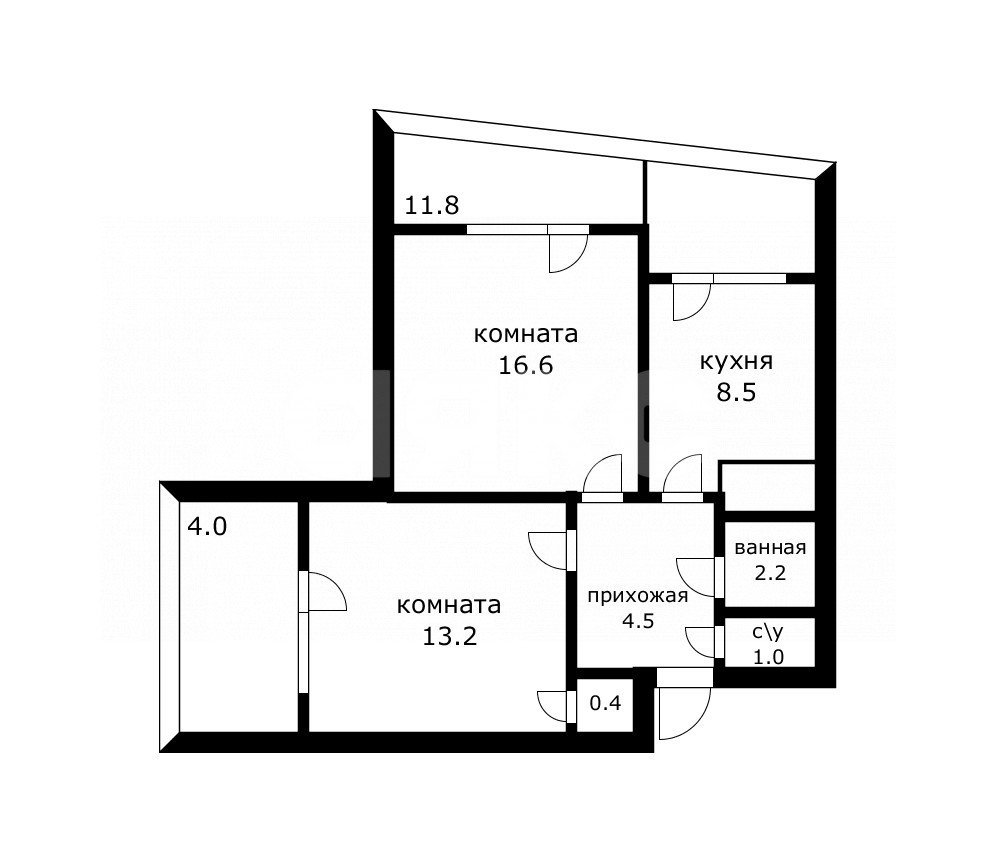 Фото №12: 2-комнатная квартира 46 м² - Сочи, Центральный, ул. Островского, 67