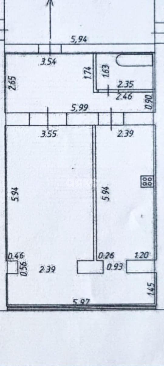 Фото №5: 1-комнатная квартира 61 м² - Майкоп, квартал Черёмушки, ул. 3-го Интернационала, 165