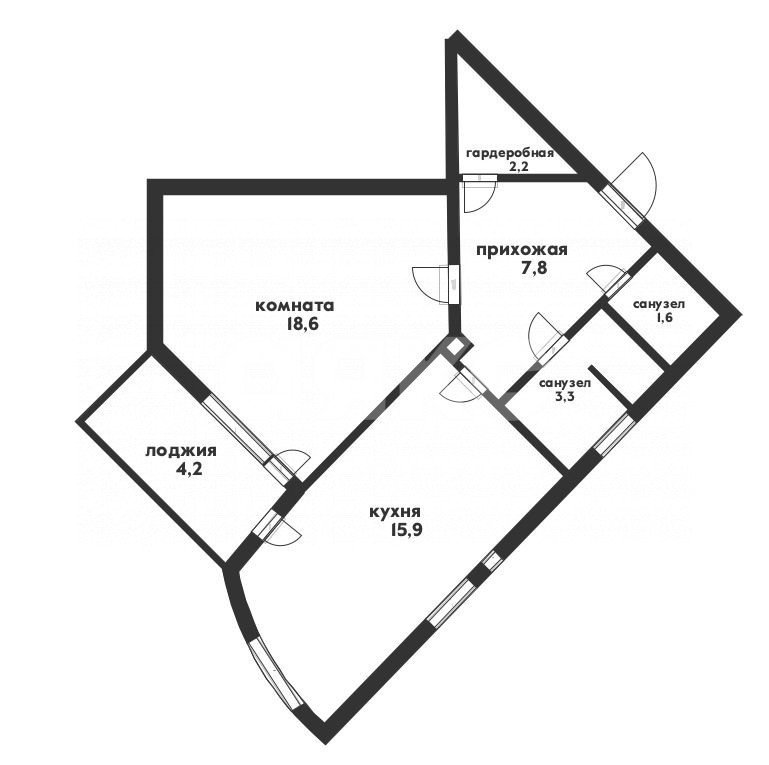 Фото №29: 1-комнатная квартира 49 м² - Геленджик, Парус, ул. Грибоедова, 29