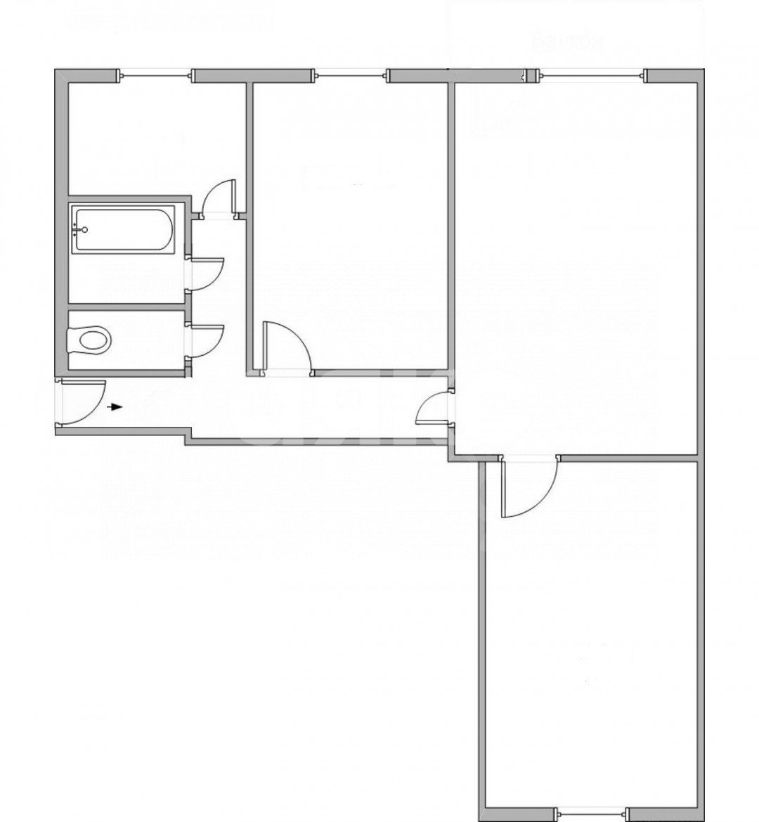 Фото №13: 3-комнатная квартира 59 м² - Ратчино, ул. Некрасова, 11