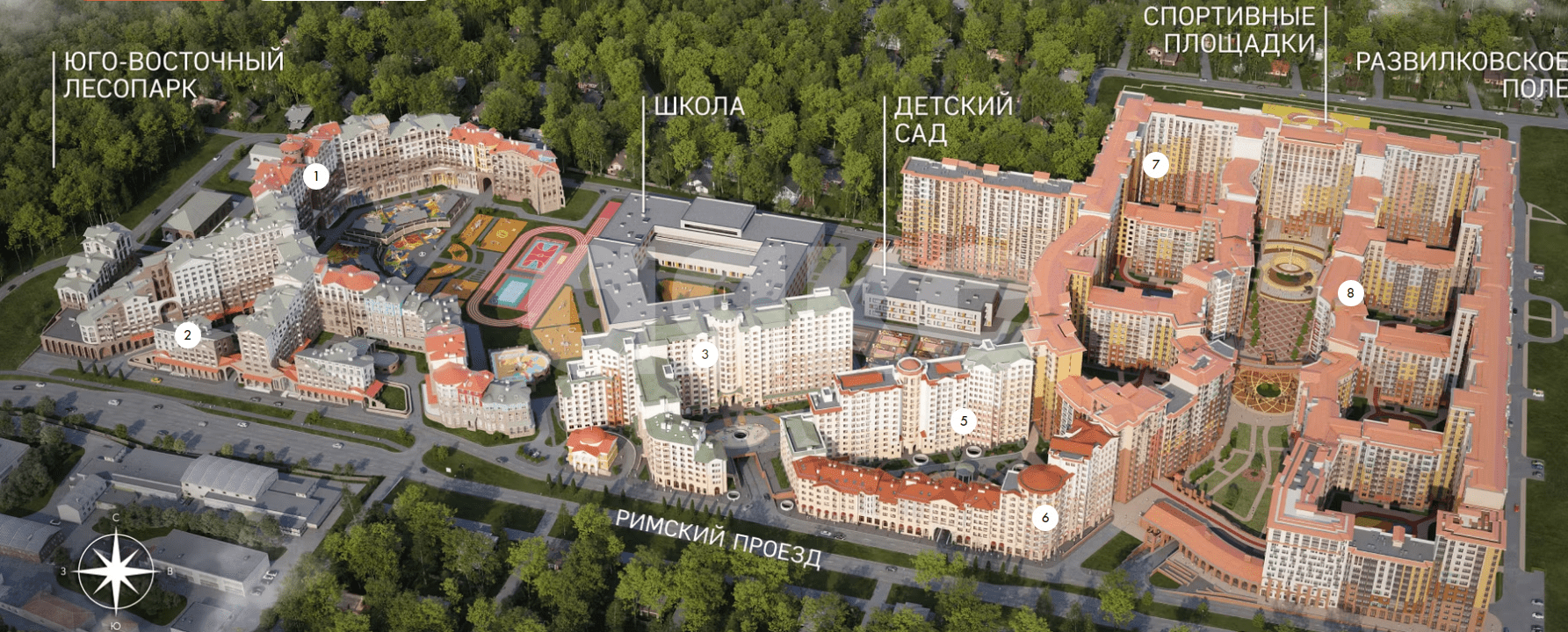 Фото №11: 1-комнатная квартира 36 м² - Развилка, жилой комплекс Римский, пр-д Римский, 15