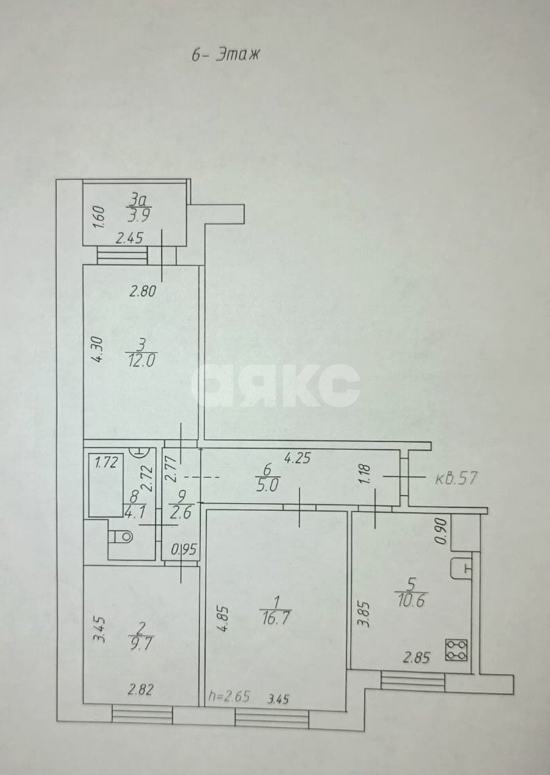 Фото №22: 3-комнатная квартира 67 м² - Майкоп, ул. Юннатов, 24