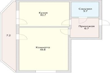 Фото №3: 1-комнатная квартира 47 м² - Краснодар, мкр. Центральный, ул. Карасунская набережная, 99