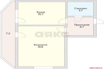 Фото №3: 1-комнатная квартира 40 м² - Краснодар, мкр. Центральный, ул. Карасунская набережная, 99