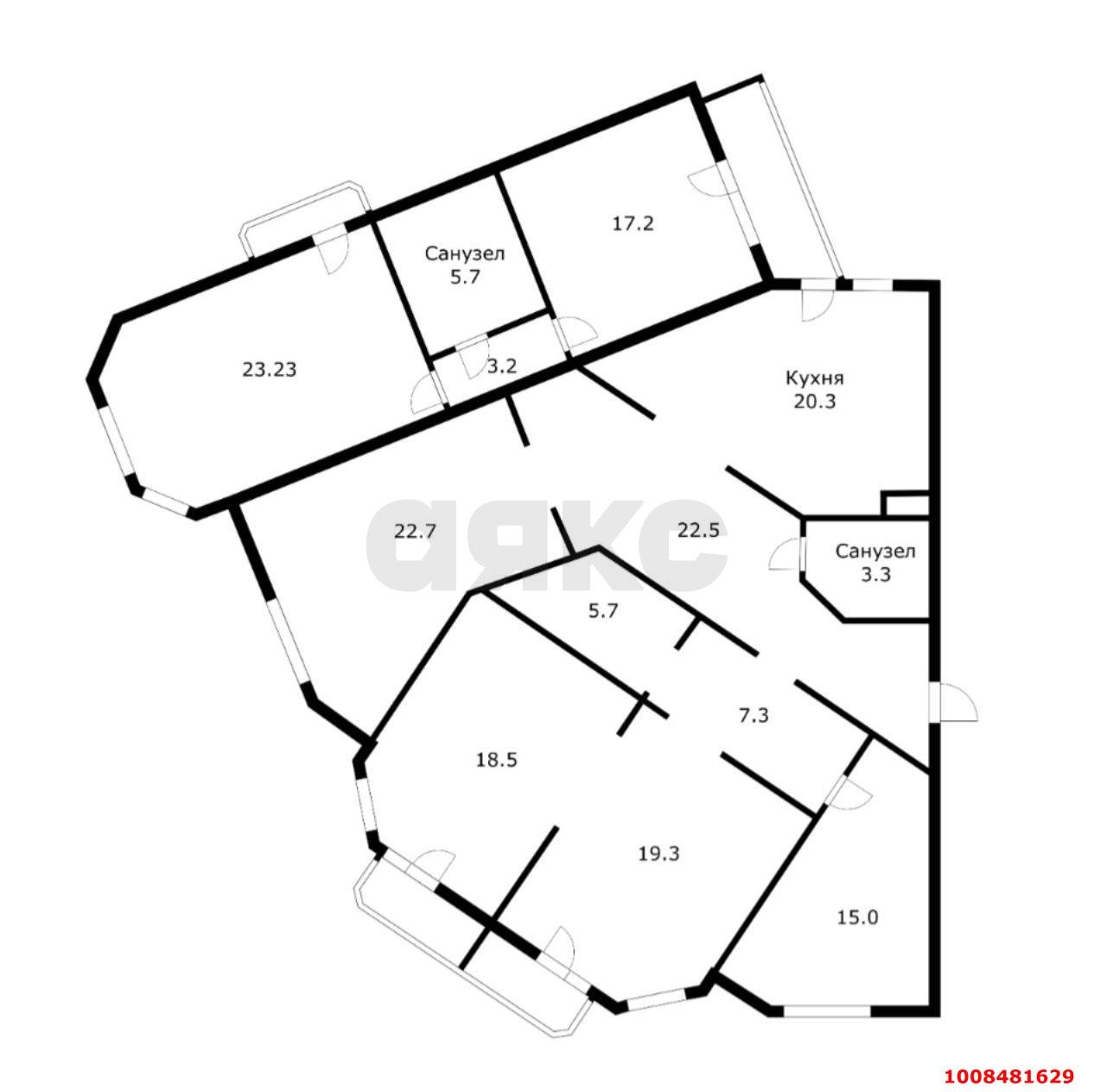 Фото №20: 5+-комнатная квартира 185 м² - Краснодар, жилой комплекс Аврора, ул. Гаражная, 67