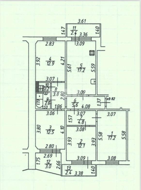 Фото №21: 4-комнатная квартира 89 м² - Нижнекамск, 34-й, ул. Рифката Гайнуллина, 18