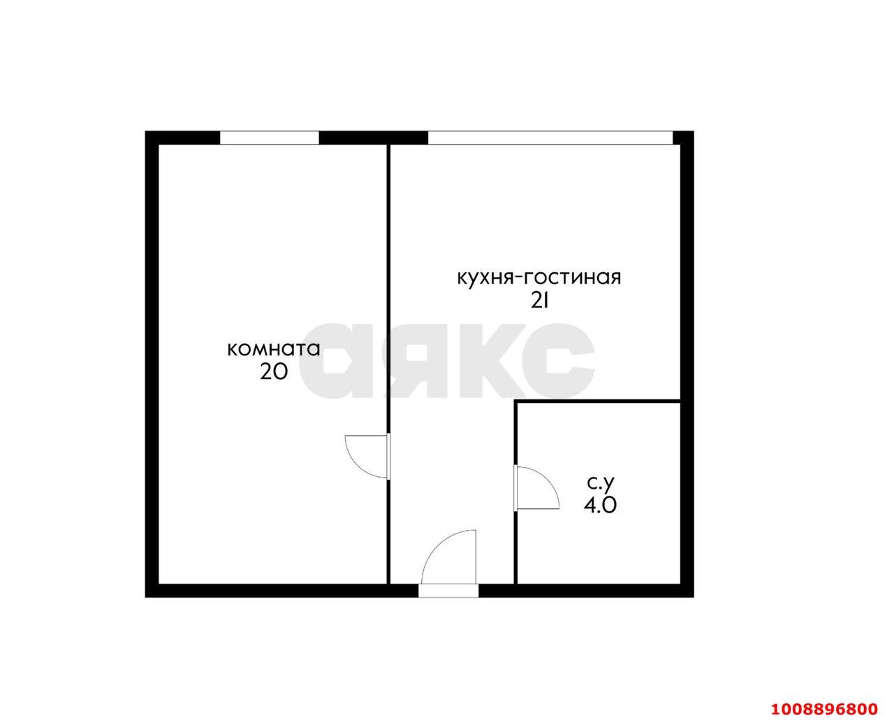 Фото №13: 1-комнатная квартира 47 м² - Краснодар, Прикубанский внутригородской округ, Завод Радиоизмерительных Приборов, мкр. Музыкальный, пер. Есенина, 16