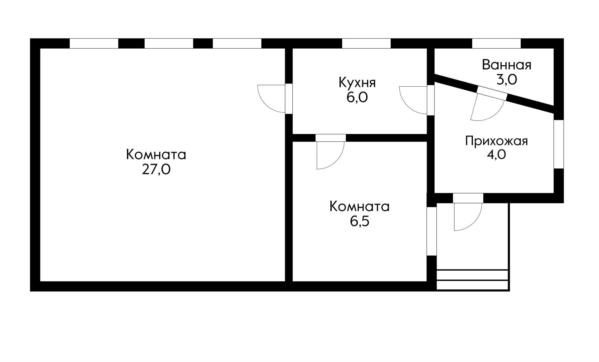 Фото №8: 2-комнатная квартира 45 м² - Краснодар, Западный внутригородской округ, мкр. Центральный, ул. Фрунзе, 38
