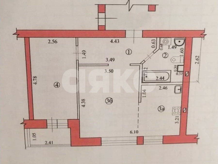 Фото №13: 2-комнатная квартира 47 м² - Волгоград, 204-й, ул. Милиционера Буханцева, 66