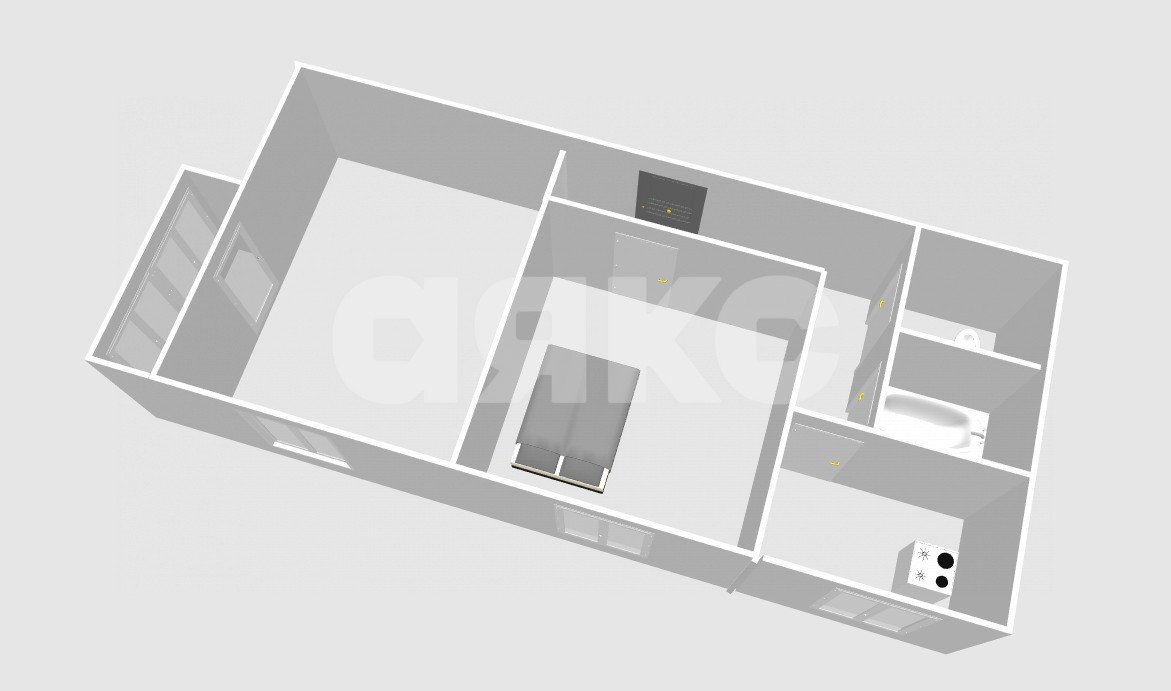 Фото №14: 2-комнатная квартира 44 м² - Воскресенск, Центральный, ул. Победы, 33