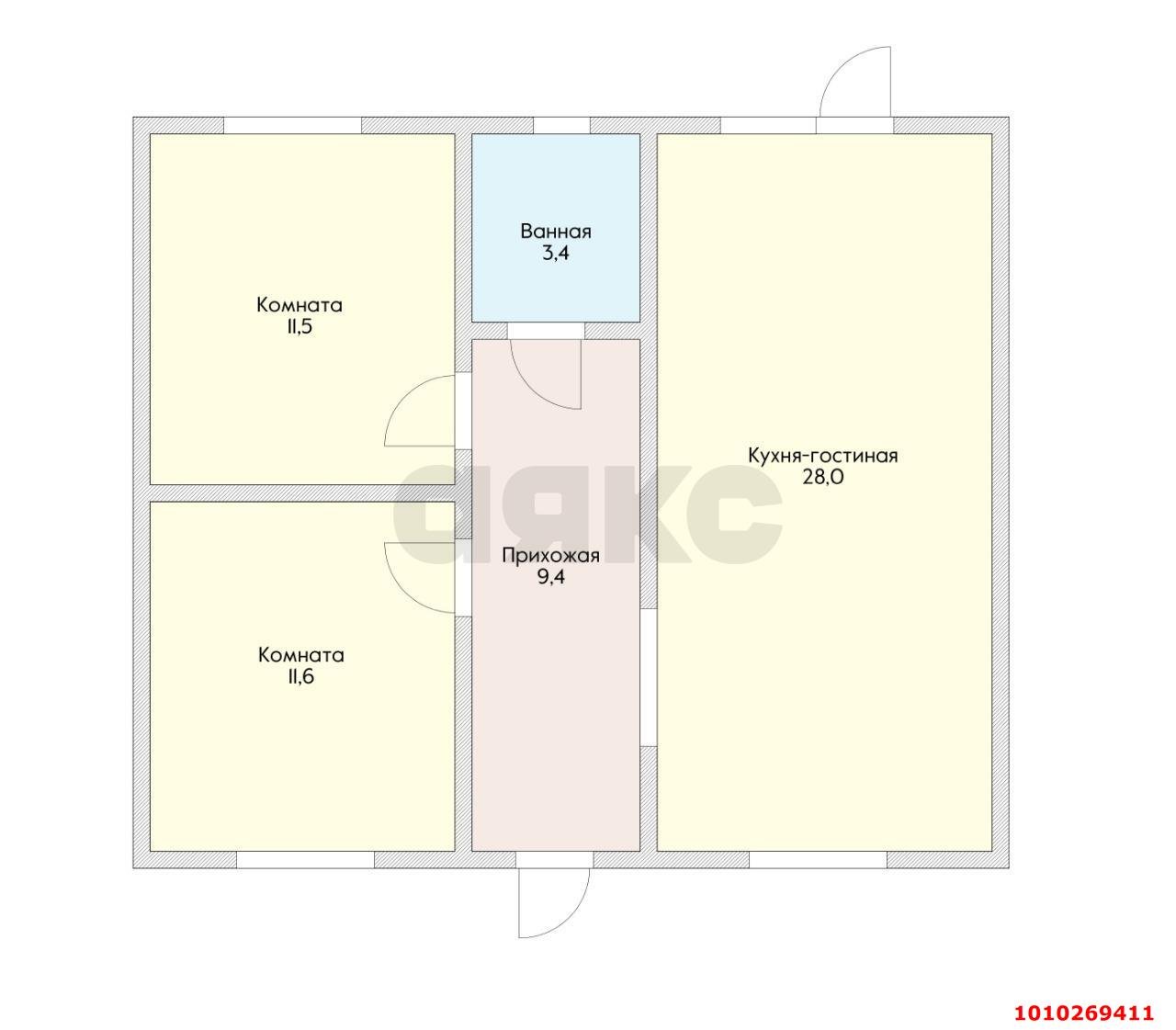 Фото №3: Дом 75 м² + 6 сот. - Лотос, Прикубанский внутригородской округ, ул. Яблоневая, 83