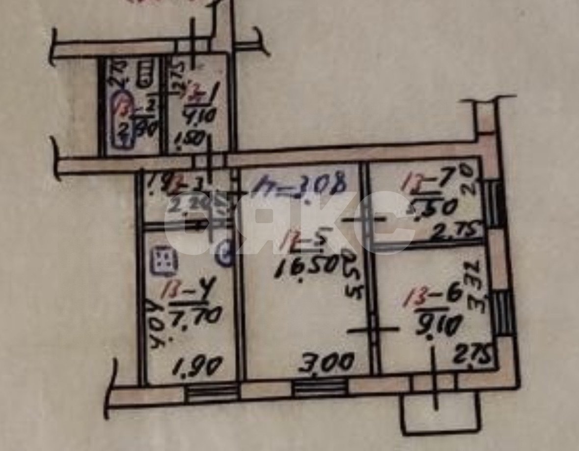 Фото №8: 3-комнатная квартира 48 м² - Мариуполь, Кальмиусский, ул. Челюскинцев, 2