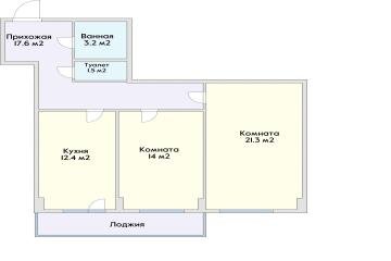 Фото №3: 2-комнатная квартира 65 м² - Краснодар, мкр. жилой комплекс Лиговский, ул. Героя Хабибуллина, 15