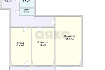 Фото №2: 2-комнатная квартира 65 м² - Краснодар, мкр. жилой комплекс Лиговский, ул. Героя Хабибуллина, 15