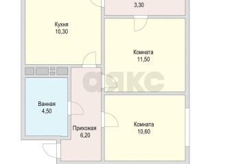 Фото №2: 2-комнатная квартира 48 м² - Краснодар, мкр. жилой комплекс Самолёт, ул. Западный Обход, 39/2
