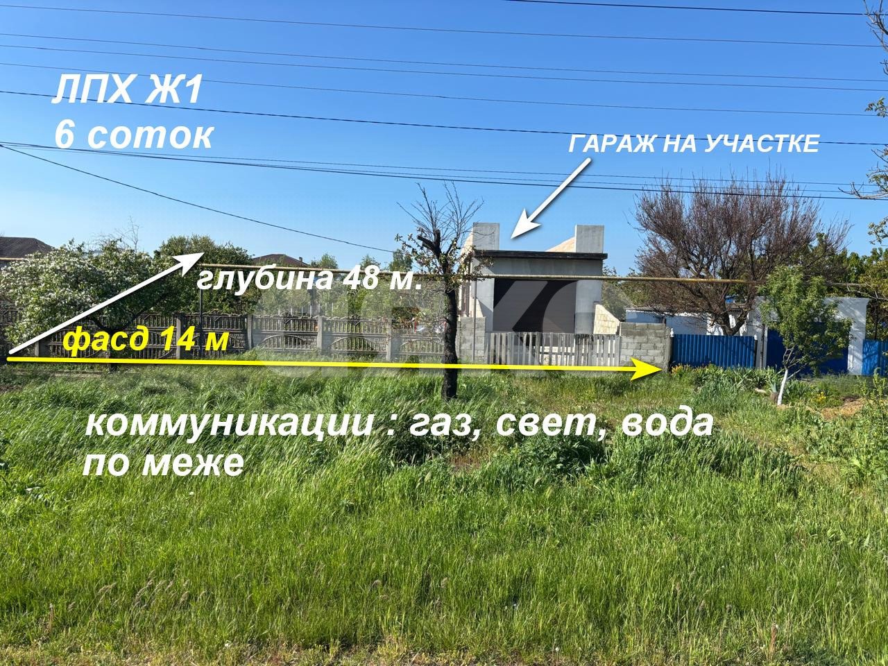 Фото №1: Личное подсобное хозяйство 6 сот. - За Родину, ул. Южная