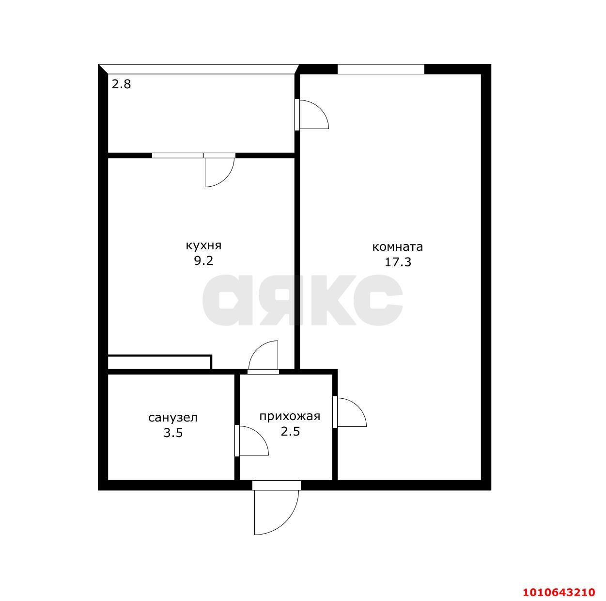 Фото №8: 1-комнатная квартира 35 м² - Краснодар, Парк Победы, ул. Героя Пешкова, 14к5
