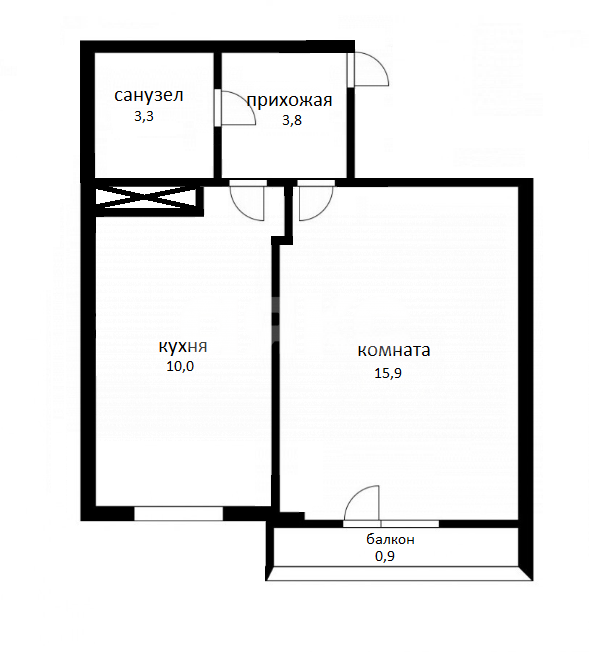 Фото №13: 1-комнатная квартира 34 м² - Сочи, Адлерский, мкр. Весёлое, ул. Мира, 3А