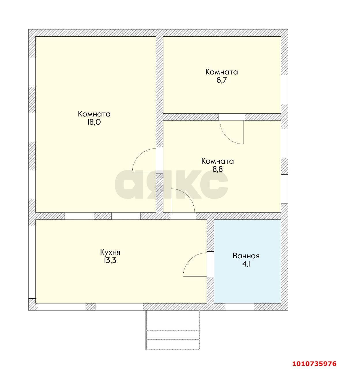 Фото №2: Дом 50 м² + 6.7 сот. - Краснодар, Пашковский, ул. Куренная, 107