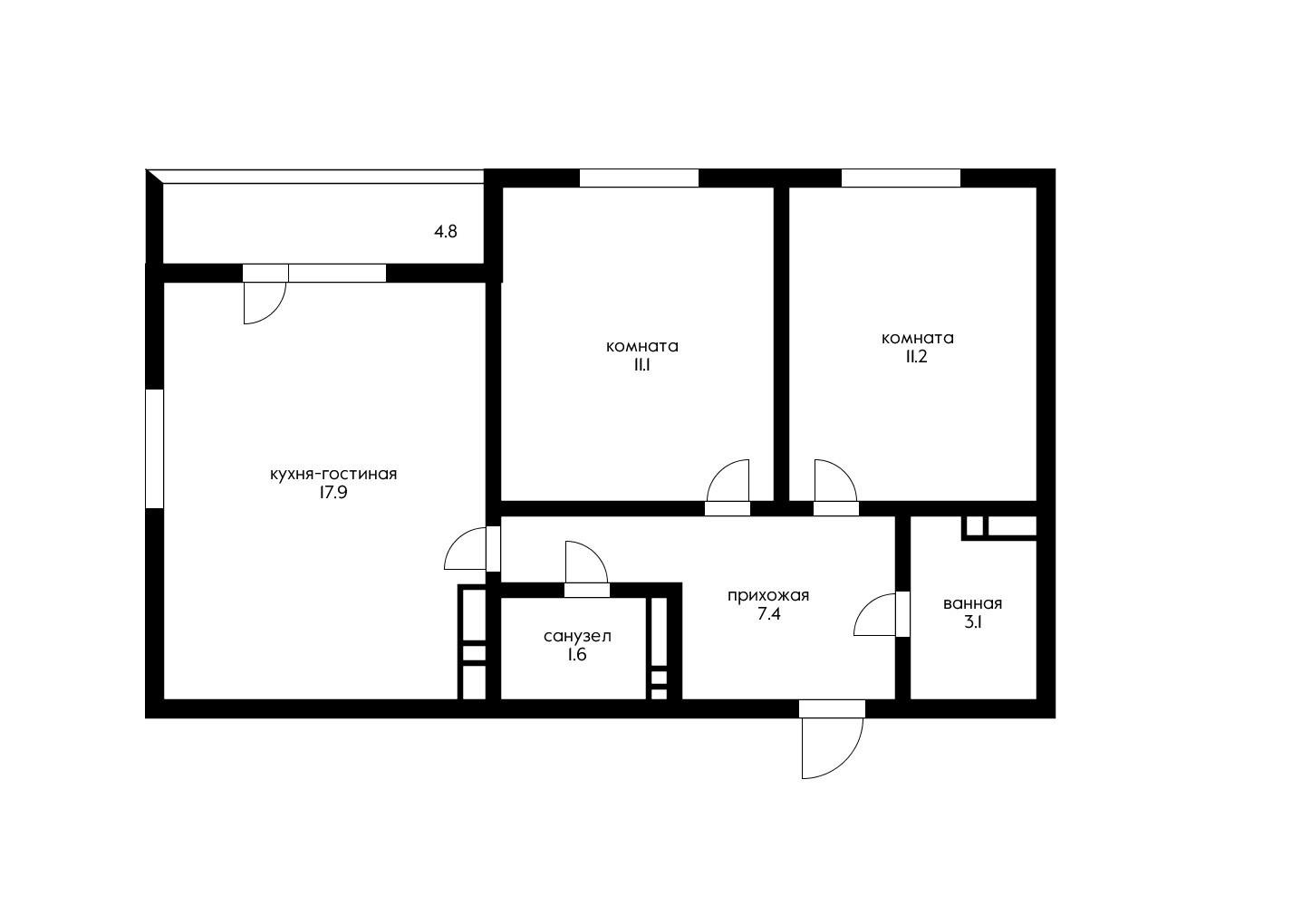 Фото №19: 2-комнатная квартира 57 м² - Краснодар, Прикубанский внутригородской округ, мкр. жилой комплекс Ракурс, ул. имени Героя Ростовского, 8к2