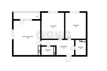 Фото №1: 2-комнатная квартира 57 м² - Краснодар, мкр. жилой комплекс Ракурс, ул. имени Героя Ростовского, 8к2
