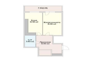 Фото №4: 1-комнатная квартира 55 м² - Краснодар, мкр. Карасунский внутригородской округ, пр-кт имени писателя Знаменского, 9к3