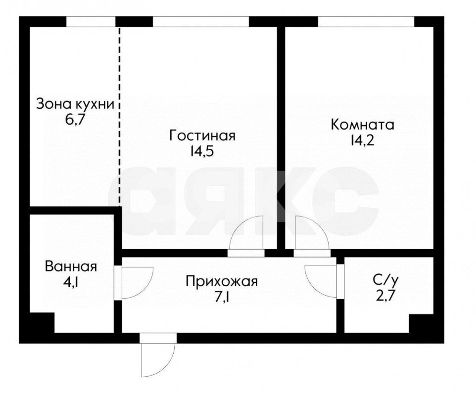 Фото №22: 2-комнатная квартира 48 м² - Развилка, жилой комплекс Римский, пр-д Римский, 13