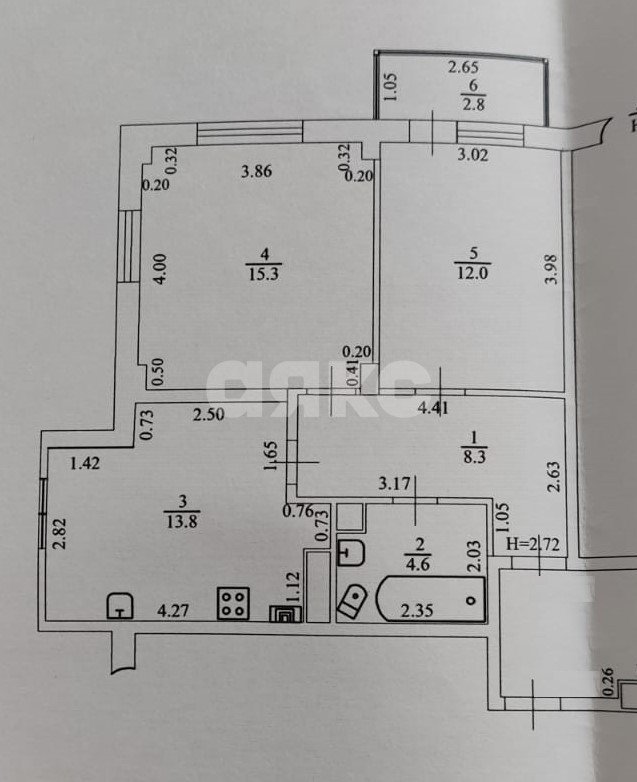 Фото №17: 2-комнатная квартира 50 м² - Темрюк, жилой комплекс Возрождение, ул. Анджиевского, 3Вк1