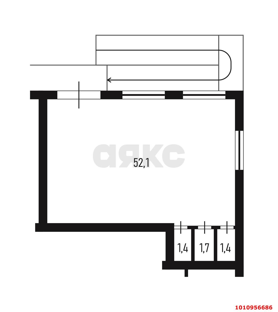 Фото №3: Коммерция 56 м² - Краснодар, Прикубанский внутригородской округ, мкр. жилой комплекс Британия-2, ул. Генерала Петрова, 43/2