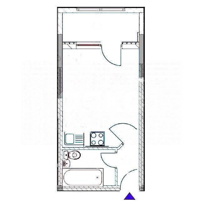 Фото №13: Студия 25 м² - Анапа, жилой комплекс Бельведер, ул. Таманская, 121к15