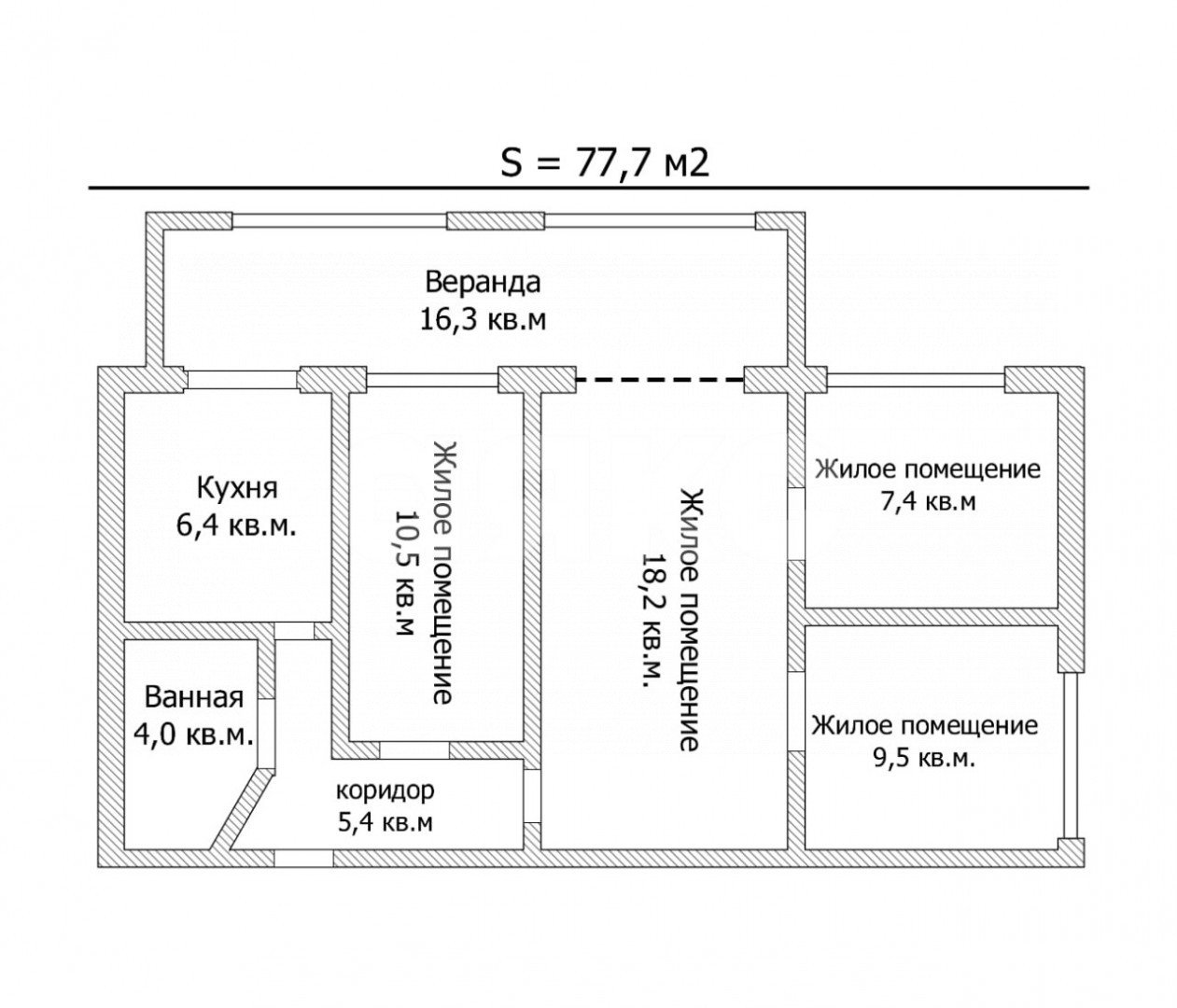 Фото №15: 4-комнатная квартира 77 м² - Мариуполь, Центральный, пр-кт Строителей, 66