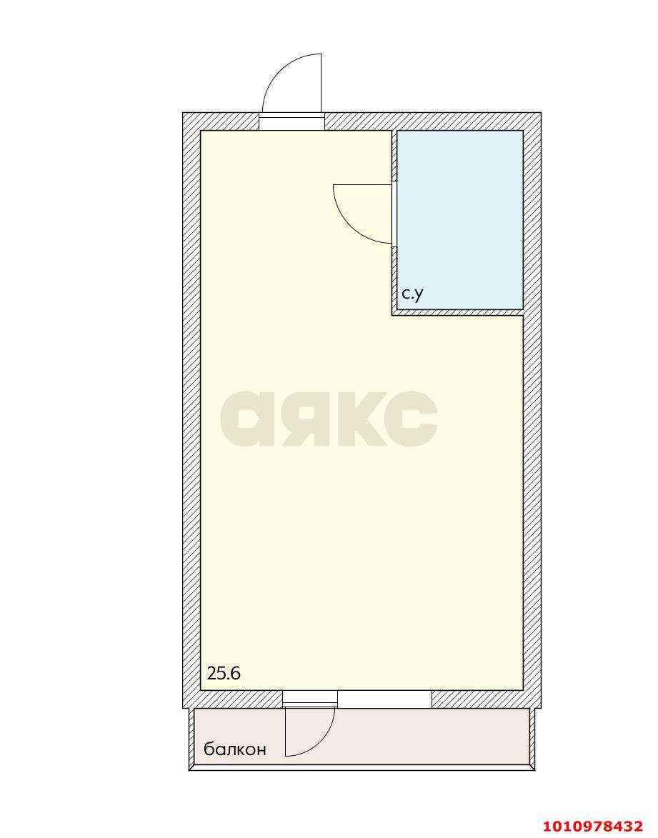 Фото №11: Студия 27 м² - Краснодар, Славянский, ул. Заполярная, 37к1