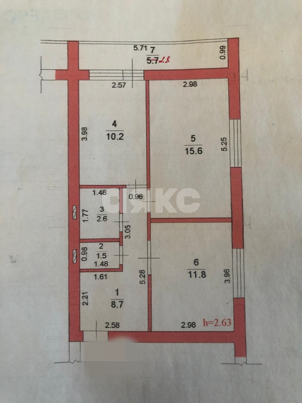Фото №15: 2-комнатная квартира 53 м² - Горячий Ключ, Администрация, ул. Ленина, 230