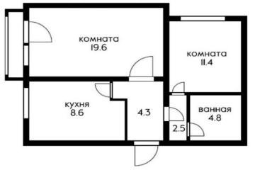Фото №5: 2-комнатная квартира 55 м² - Краснодар, мкр. Гидростроителей, ул. Дмитрия Благоева, 9