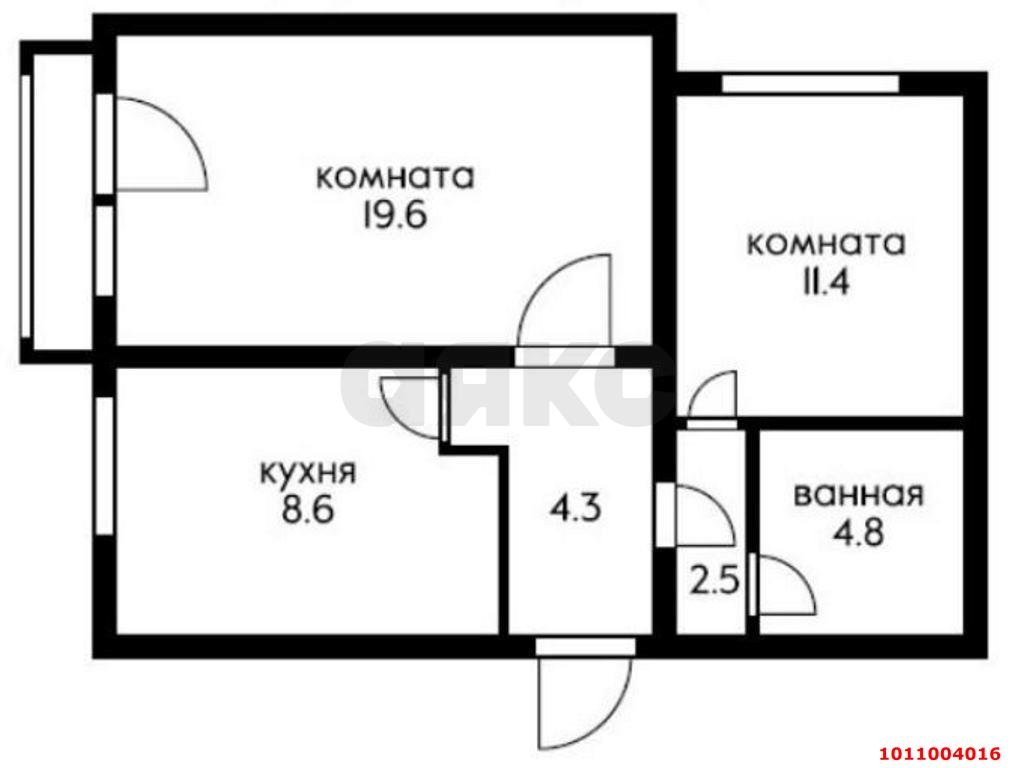 Фото №2: 2-комнатная квартира 55 м² - Краснодар, Карасунский внутригородской округ, мкр. Гидростроителей, ул. Дмитрия Благоева, 9