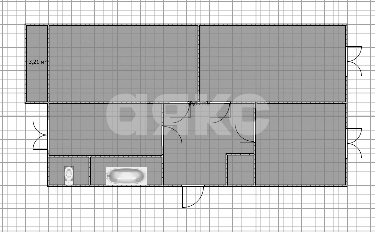 Фото №11: 3-комнатная квартира 63 м² - Коломна, исторический  Щурово, пр-д 2-й Юбилейный, 4