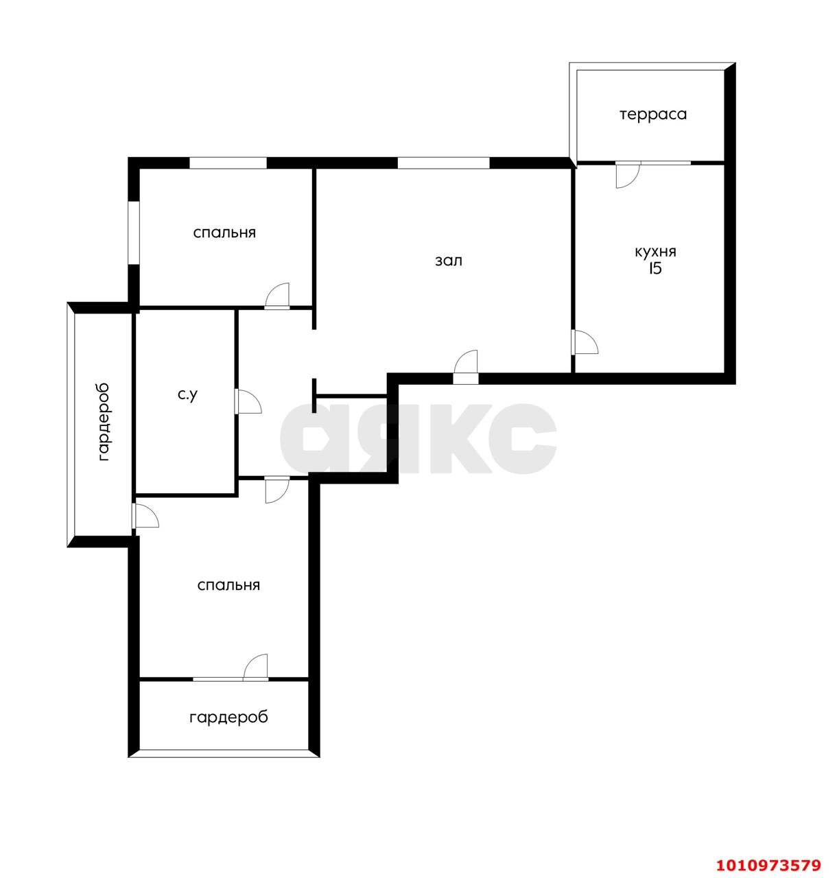Фото №38: 3-комнатная квартира 130 м² - Краснодар, жилой комплекс Тургенев, ул. Дальняя, 8к2