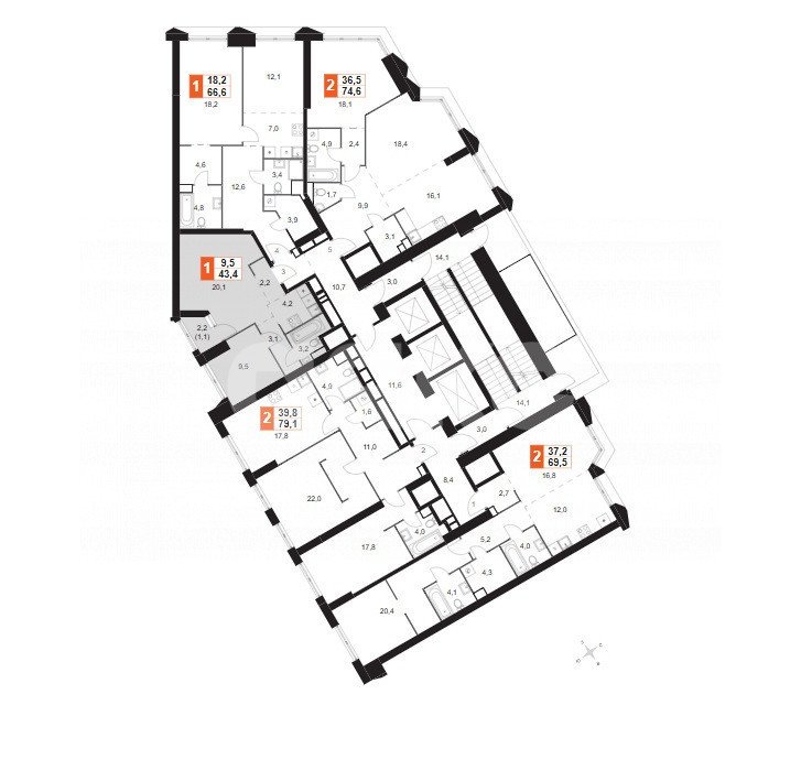 Фото №17: 2-комнатная квартира 43 м² - Москва, ЖК Архитектор, ул. Академика Волгина, 2