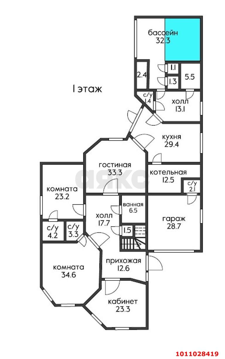 Фото №2: Дом 427 м² + 10 сот. - Краснодар, Калинино, Завод Радиоизмерительных Приборов, мкр. Прикубанский внутригородской округ, ул. Безкровного, 39