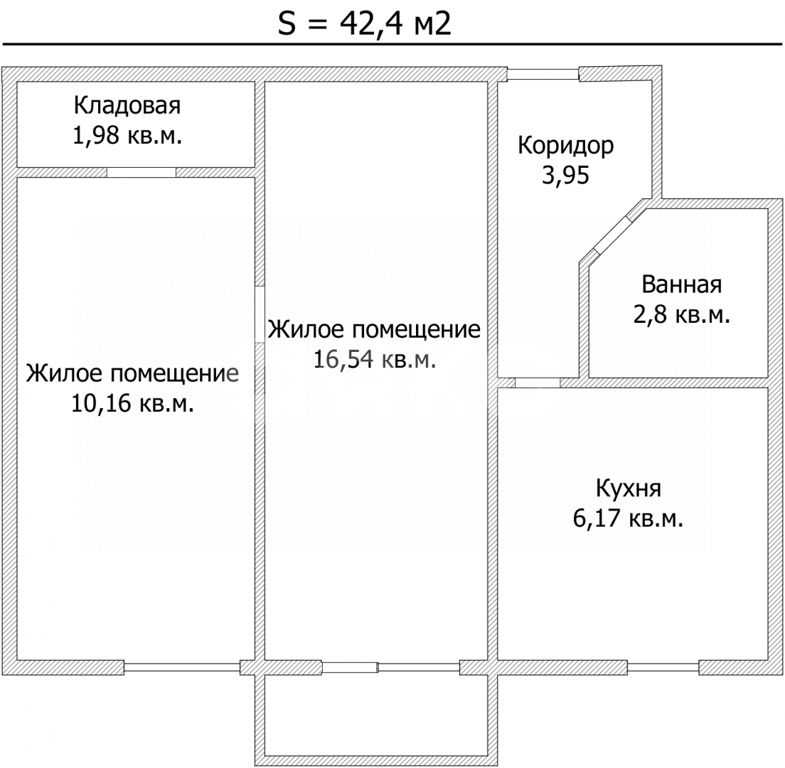 Фото №6: 2-комнатная квартира 42 м² - Мариуполь, Кальмиусский, пр-кт Металлургов, 176