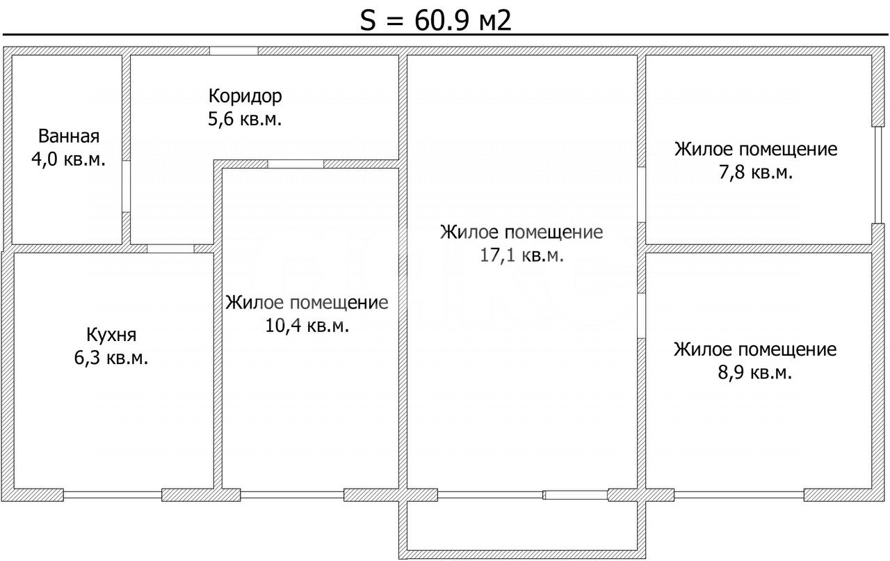 Фото №8: 4-комнатная квартира 61 м² - Мариуполь, Центральный, пр-кт Строителей, 114