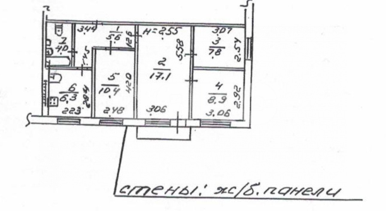 Фото №9: 4-комнатная квартира 61 м² - Мариуполь, Центральный, пр-кт Строителей, 114