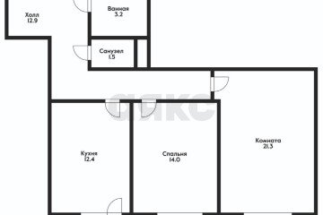Фото №2: 2-комнатная квартира 70 м² - Краснодар, мкр. жилой комплекс Лиговский, ул. Академика Фёдорова, 9