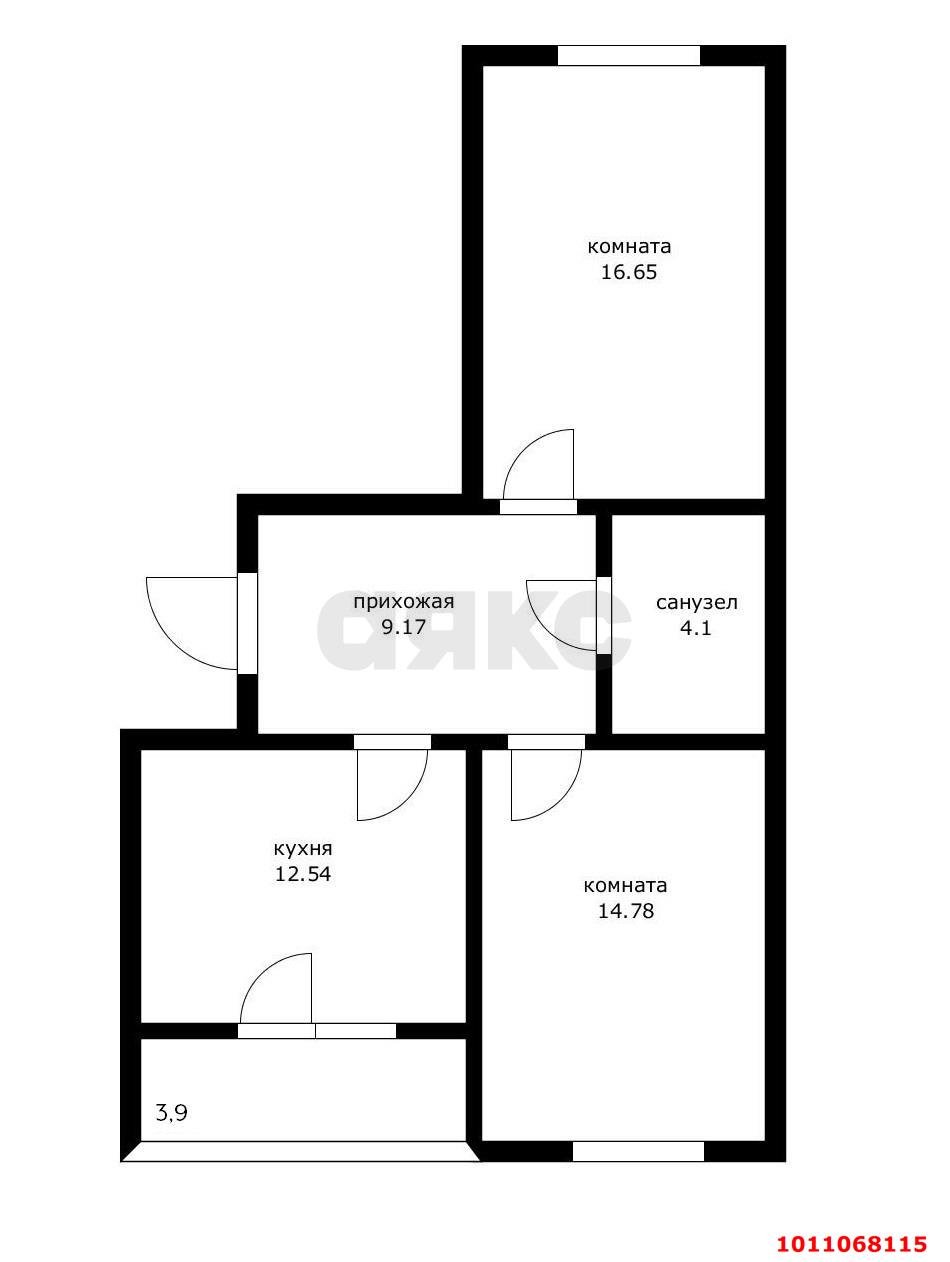 Фото №19: 2-комнатная квартира 60 м² - Краснодар, жилой комплекс Дыхание, ул. Лётчика Позднякова, 2к4